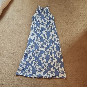 Tropical Print Midi Dress